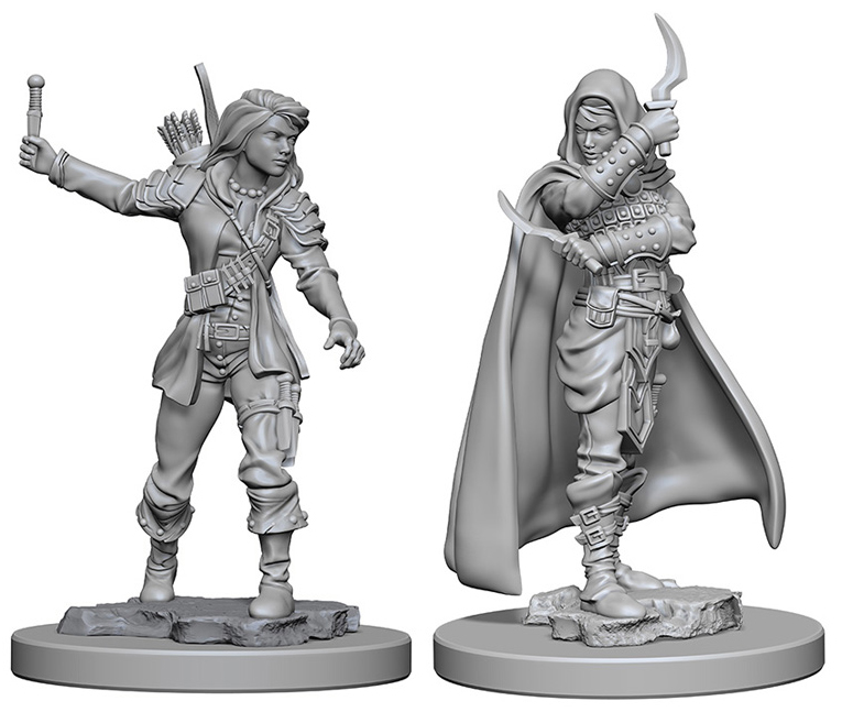 Pathfinder Battles Deep Cuts Unpainted Miniatures - Human Female Rogue