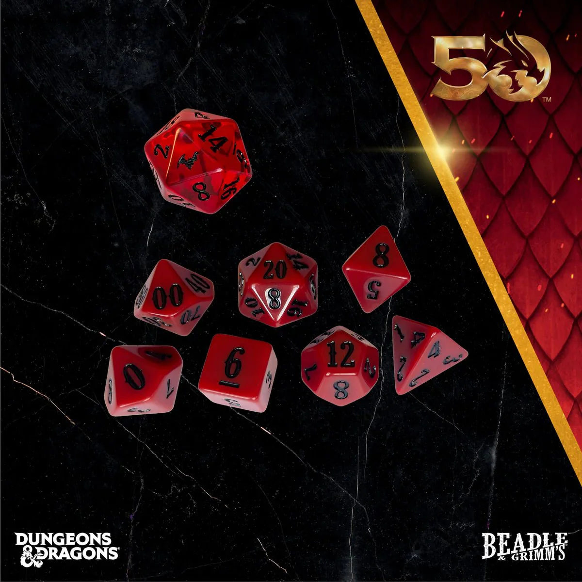 D&D Classic Module Dice Set - Ravenloft