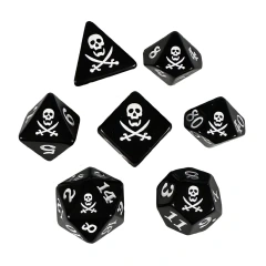 Black Oak Jolly Roger Pirates 7 - Set Polyhedral Dice Set