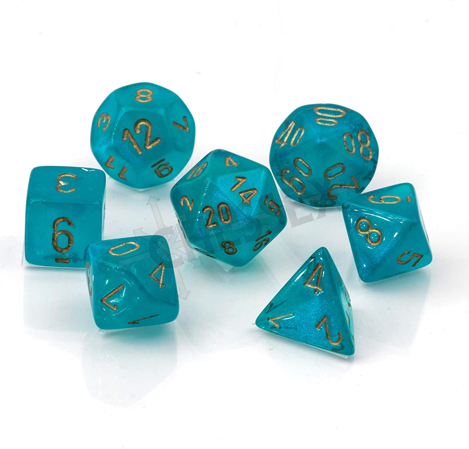 CHX 27585 Borealis Teal/Gold Poly 7-Die Set
