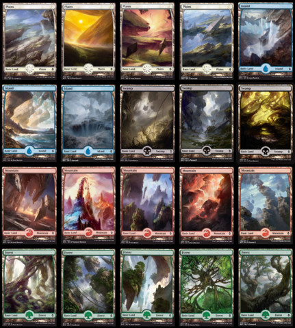 Full-art basic land bulk