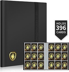 Black 9 Pocket Card Binder Dragon Emblem