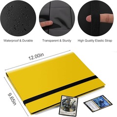 Yellow 9 Pocket Card Binder