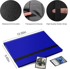 Blue 9 Pocket Card Binder