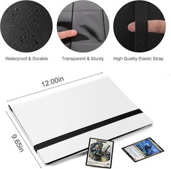 White 9 Pocket Card Binder