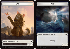 Cat (0001) // Spirit (0007) Doubled-Sided Token