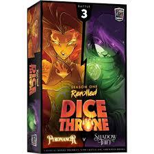 Dice Throne Season 1 Rerolled: Pyromancer vs. Shadow thief