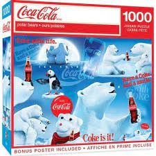 COCA-COLA POLAR BEARS 1000PC PUZZLE