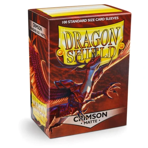 Dragon Shield Box of 100 in Matte Crimson