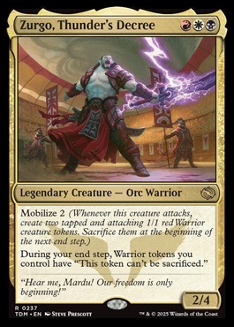 Zurgo Commander Deck