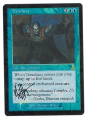 Treachery (Signed Foil) - Urza's Legacy NM (#0039)