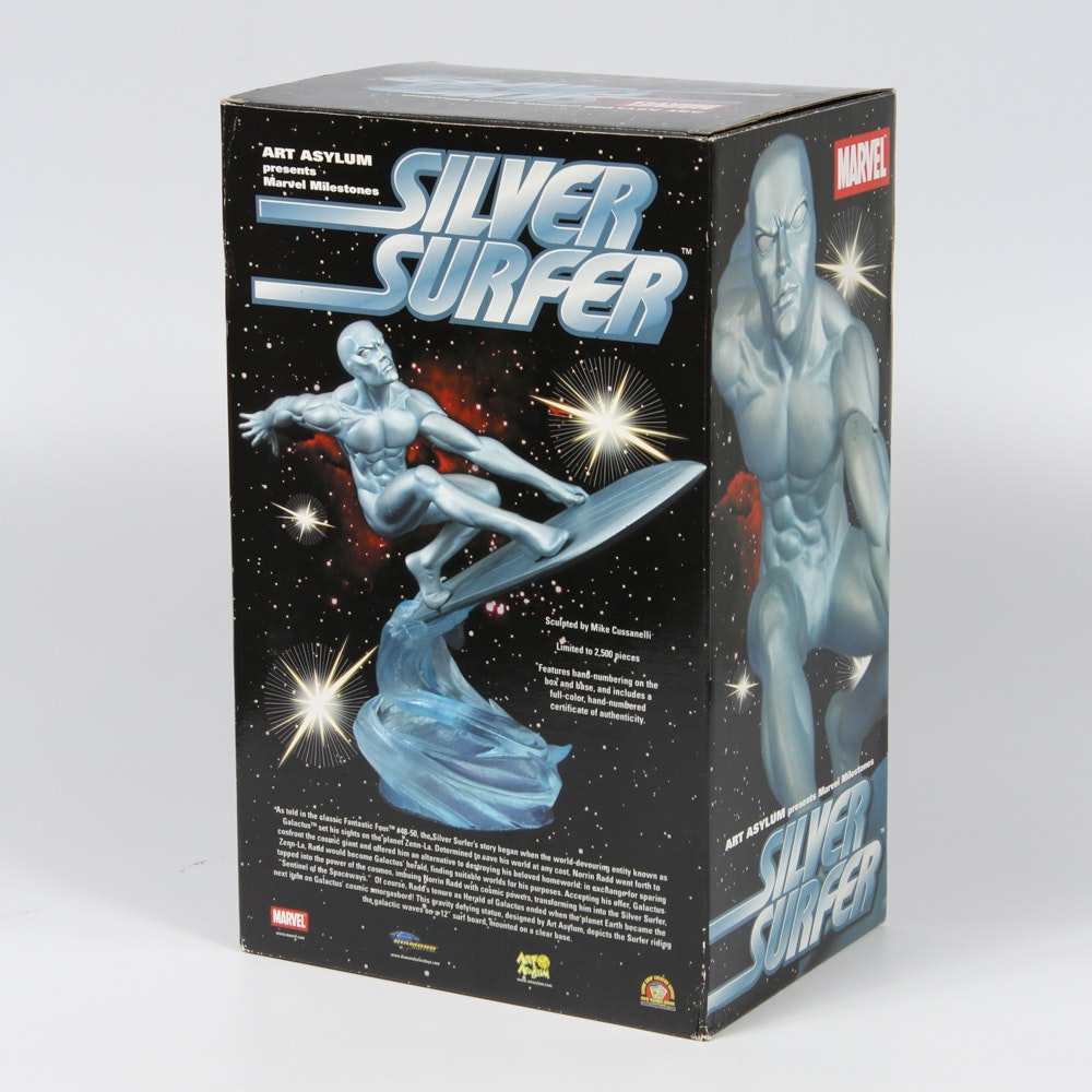 MARVEL MILESTONES ART ASYLUM SILVER SURFER EXCLUSIVE STATUE