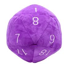 Purple D20 Novelty Plush
