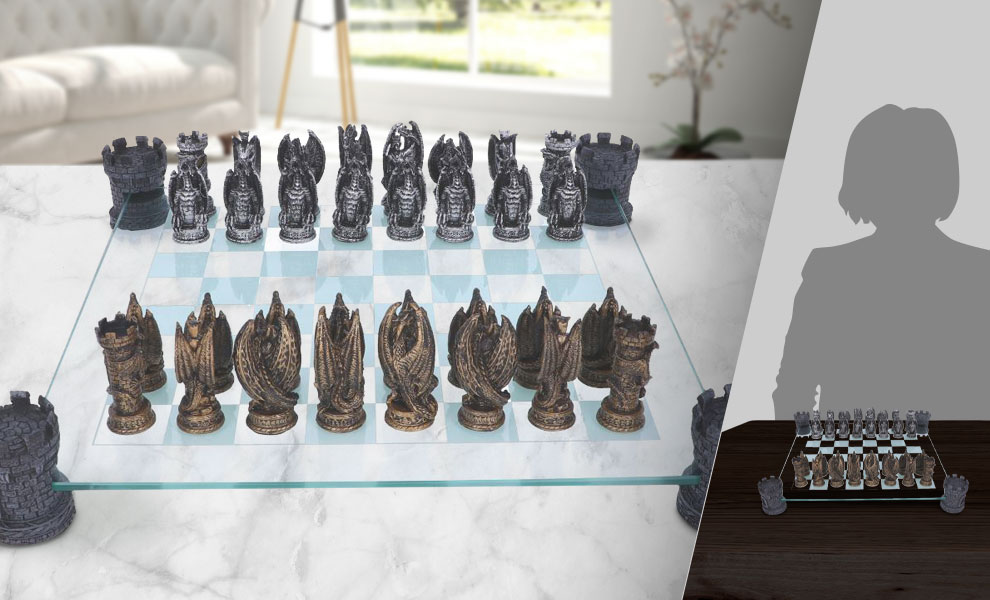 Kingdom of the Dragon Chess Set