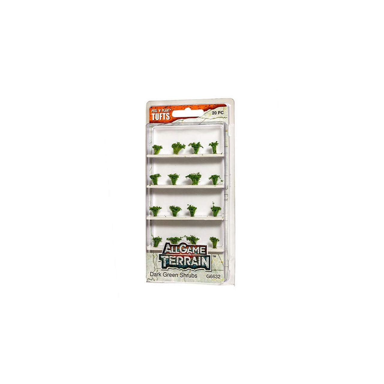 All Game Terrain Tufts Dark Green Shrubs
