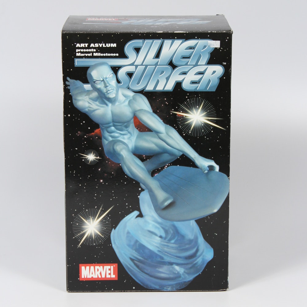 MARVEL MILESTONES ART ASYLUM SILVER SURFER EXCLUSIVE STATUE