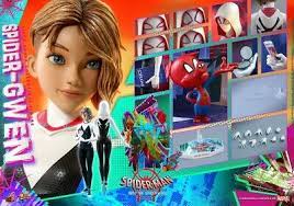 Spider Gwen w/ Spider ham posable statue