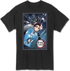DEMON SLAYER - Tanjiro and Urokodaki T-Shirt (Large)