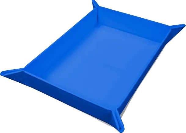 Vivid Blue Foldable Magnetic Dice Tray