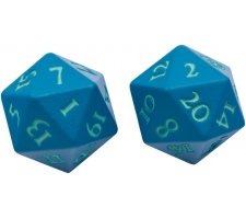 D20 Heavy Metal Vivid Teal Dice Set (2ct)