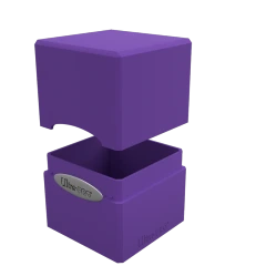 DECK BOX - Satin Cube Royal Purple (100+)