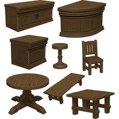 ICONS OF THE REALMS - The Yawning Portal Inn Bars & Tables