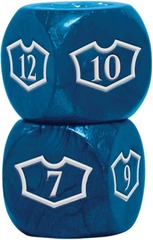 MTG Blue Oversized Loyalty Dice Set (4ct)