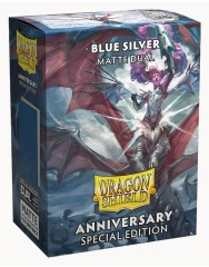 Standard Dual Matte Blue & Silver 100ct Sleeves