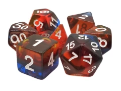 GRADIENTS - Translucent Burnt Horizon Polyhedral 7-Die Set (78)