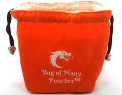 Bag of Many Pouches Orange Dice Bag
