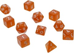 Eclipse Pumpkin Orange 11 Polyhedral Dice Set