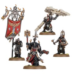 BLACK TEMPLARS - Chaplain Grimaldus & Retinue (55-44)