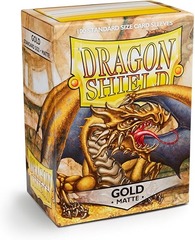Standard Matte Gold 100ct Sleeves