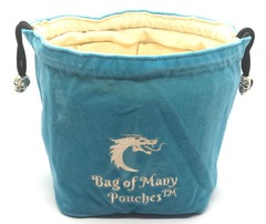 Bag of Many Pouches Teal Dice Bag