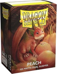 Standard Dual Matte Peach 100ct Sleeves