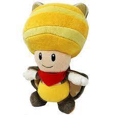 SUPER MARIO - Yellow Flying Squirrel Toad Plush