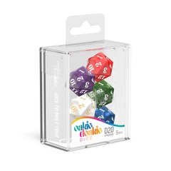 Oakie Dokie Marble D20 Spindown 5 Dice Set