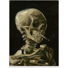 Skeleton Smoking - Van Gogh (161498)