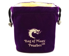 Bag of Many Pouches Purple Dice Bag
