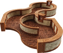 WARLOCK TILES - Town & Village Curves 4D Expansion