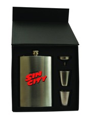FRANK MILLER'S SIN CITY Limited Edition Logo Flask Gift Set