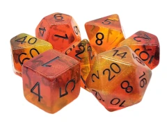 GRADIENTS - Sunset Flame Polyhedral 7-Die Set (303)