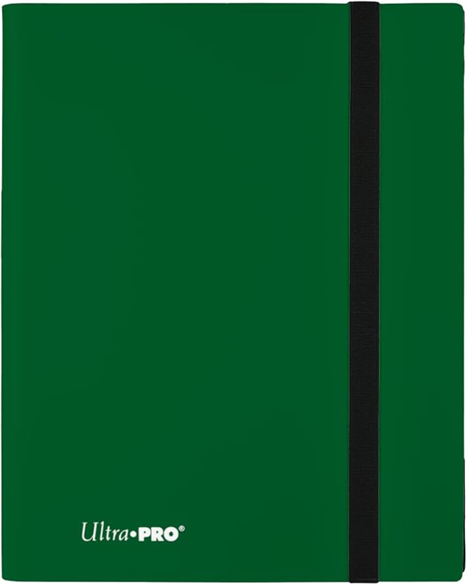 PORTFOLIO - Plastic Eclipse 9-Pocket Forest Green Binder