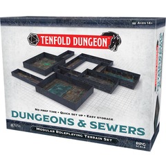 TENFOLD DUNGEON - Dungeons & Sewers Modular Roleplaying Terrain Set