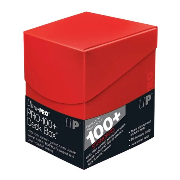 Plastic Eclipse Red (100+) Deck Box
