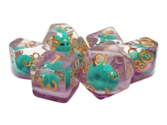 ANIMAL KINGDOM - Baby Triceratops Green Polyhedral 7-Die Set (284)