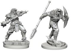 W05: Nolzur's Marvelous Miniatures - Dragonborn Fighter w/Spear Male (73340)