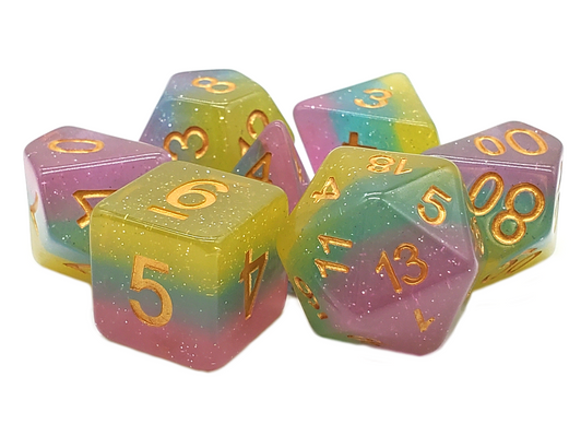 GRADIENTS - Translucent Candyland Polyhedral 7-Die Set (109)