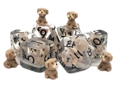 ANIMAL KINGDOM - Puppy Dog Tan Polyhedral 7-Die Set (238)