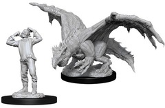 W11: Nolzur's Marvelous Miniatures - Green Dragon Wyrmling & Afflicted Elf (90029)